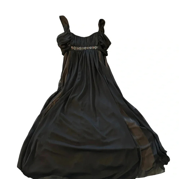 connected apparel Dresses & Skirts - Connected apparel High- low open brown & tan Dress Size: 12